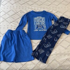 Game Time Blue Kids Pajama Set